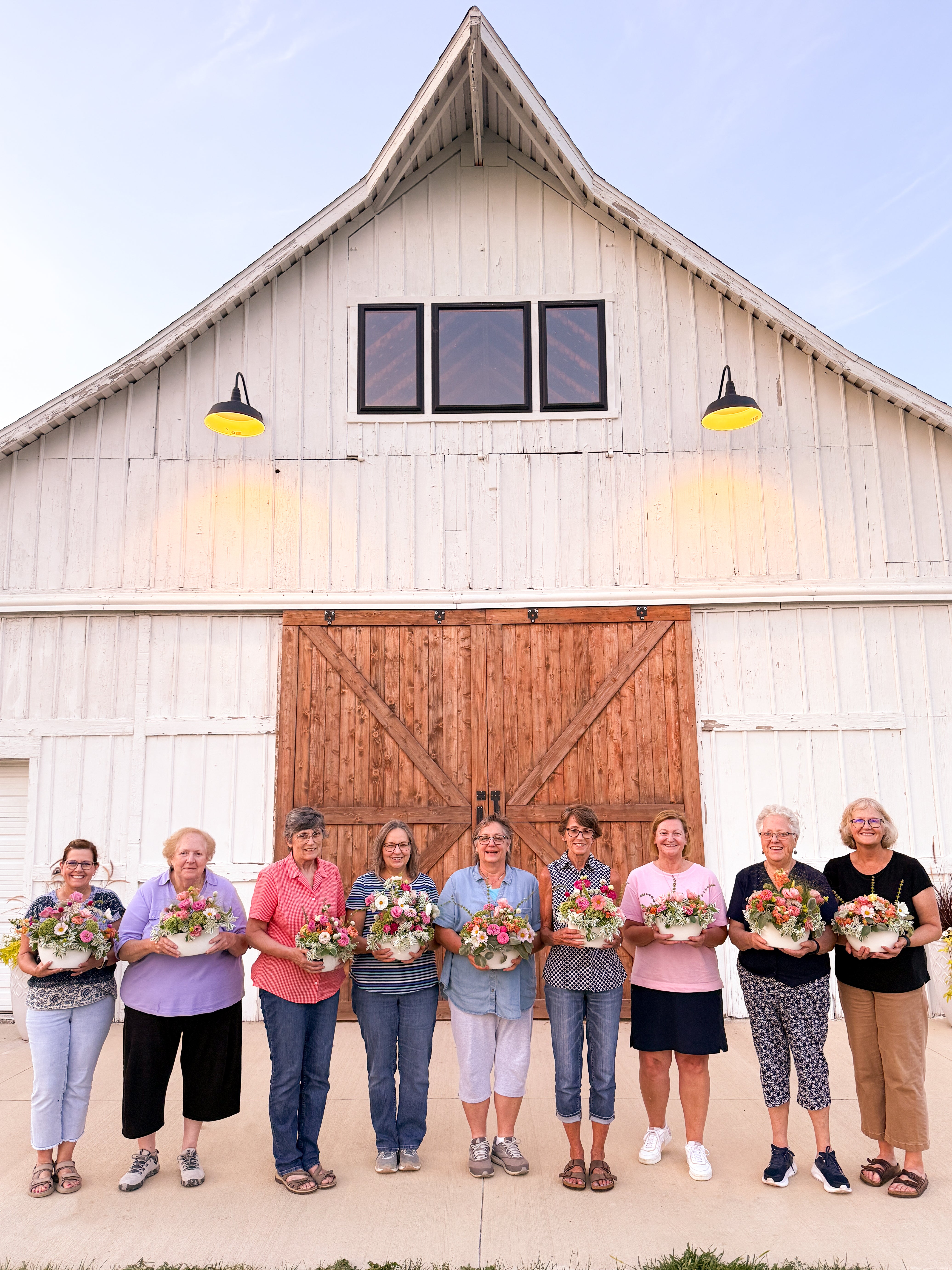 Ceramic centerpiece workshop at Graceful Acres